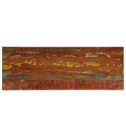 Dessus de table 140x60x1,5cm rectangulaire bois massif récupéré