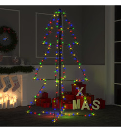 Arbre de Noël cône 200 LED d'intérieur/d'extérieur 98x150 cm