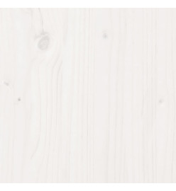 Lit superposé et échelle et toit blanc 80x200cm bois pin massif