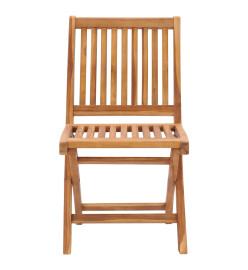 Chaises de jardin 2 pcs avec coussins bleu royal Bois de teck