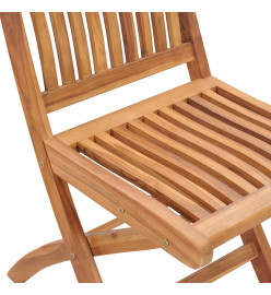 Chaises de jardin 2 pcs avec coussins bleu royal Bois de teck