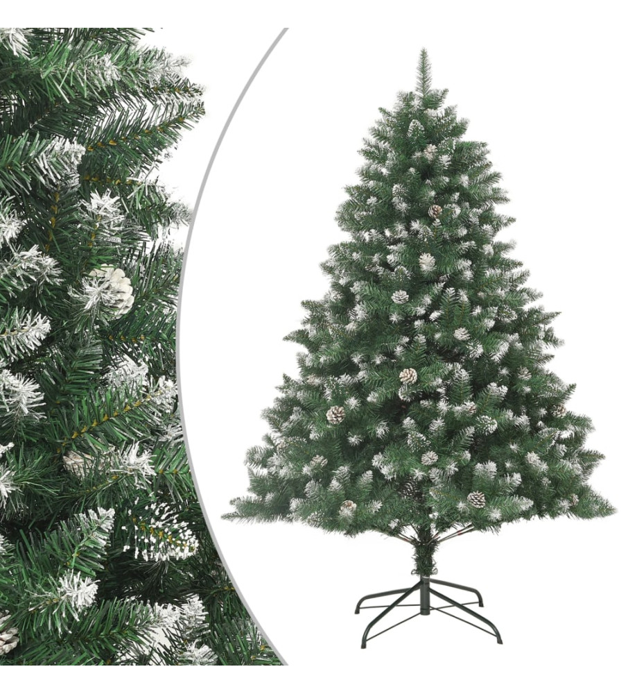 Sapin de Noël artificiel avec support 210 cm PVC