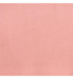 Tête de lit avec oreilles Rose 83x23x78/88 cm Velours