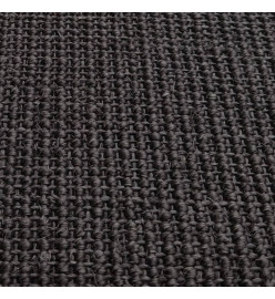 Tapis Sisal naturel 80x250 cm Noir