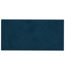 Panneaux muraux 12 pcs Bleu 60x30 cm Velours 2,16 m²