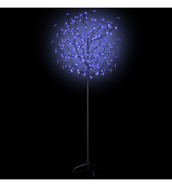 Sapin de Noël 200 LED blanc bleu Cerisier en fleurs 180 cm