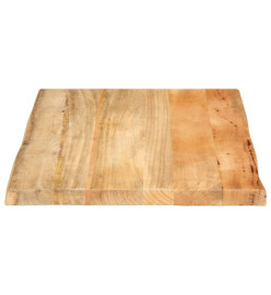 Dessus de table 90x60x2,5 cm bord vivant bois massif manguier