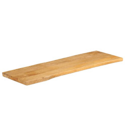 Dessus de table 120x40x3,8 cm bord vivant bois massif manguier