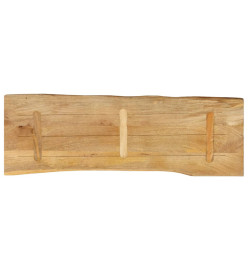 Dessus de table 120x40x3,8 cm bord vivant bois massif manguier