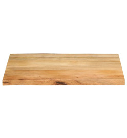 Dessus de table 70x60x2,5 cm bord vivant bois massif manguier