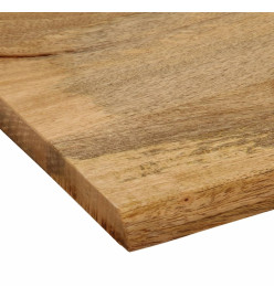 Dessus de table 100x80x3,8 cm bord vivant bois massif manguier