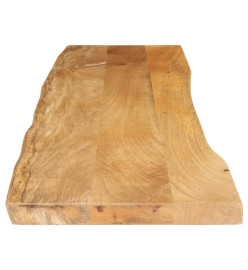 Dessus de table 160x40x3,8 cm bord vivant bois massif manguier