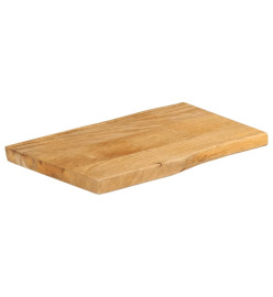 Dessus de table 70x40x3,8 cm bord vivant bois massif manguier