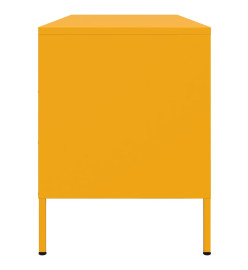 Meuble TV jaune moutarde 100,5x39x50,5 cm acier