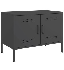 Meubles TV 2 pcs noir 68x39x50,5 cm acier