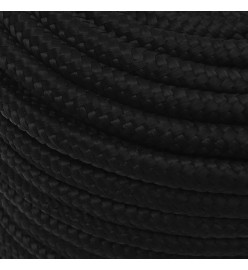 Corde de travail Noir 12 mm 25 m Polyester