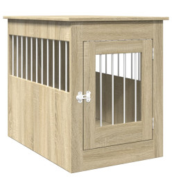 Meuble de cage pour chiens chêne sonoma 55x80x68 cm