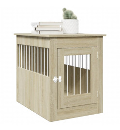 Meuble de cage pour chiens chêne sonoma 55x80x68 cm