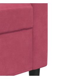 Fauteuil Rouge bordeaux 60 cm Velours