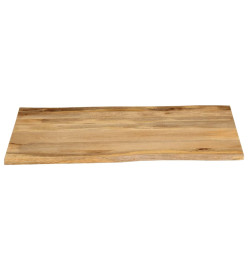 Dessus de table 90x80x2,5 cm bord vivant bois massif manguier