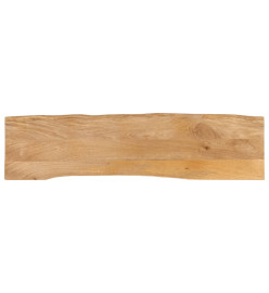 Dessus de table 180x40x3,8 cm bord vivant bois massif manguier