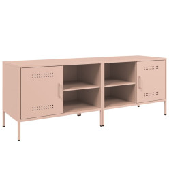 Meubles TV 2 pcs rose 68x39x50,5 cm acier