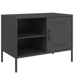 Meubles TV 2 pcs noir 68x39x50,5 cm acier