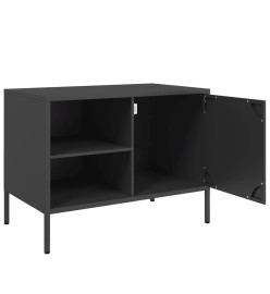 Meubles TV 2 pcs noir 68x39x50,5 cm acier