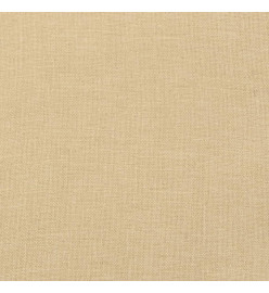 Coussin de banc de jardin beige mélangé 120x50x7 cm tissu