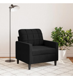 Fauteuil Noir 60 cm Velours