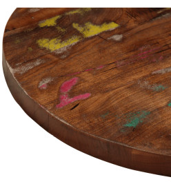 Dessus de table Ø 60x3,8 cm rond bois massif de récupération