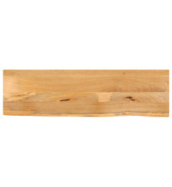 Dessus de table à bord vivant 100x40x2,5cm bois massif manguier