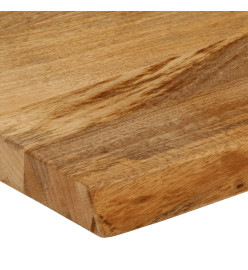 Dessus de table à bord vivant 110x30x2,5cm bois massif manguier