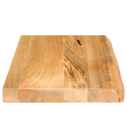 Dessus de table à bord vivant 50x30x2,5 cm bois massif manguier