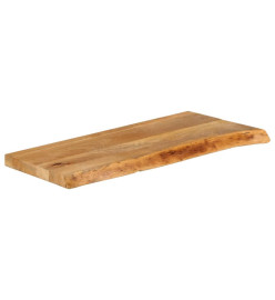 Dessus de table à bord vivant 80x30x3,8 cm bois massif manguier