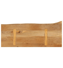 Dessus de table à bord vivant 80x30x3,8 cm bois massif manguier