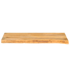 Dessus de table à bord vivant 90x20x3,8 cm bois massif manguier