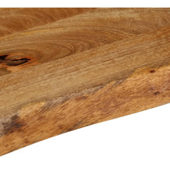 Dessus de table à bord vivant 90x20x3,8 cm bois massif manguier