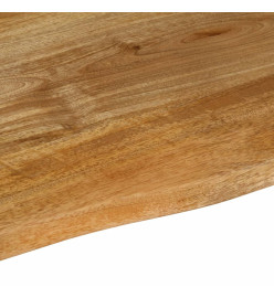 Dessus de table à bord vivant 90x60x3,8 cm bois massif manguier