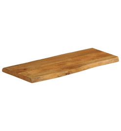 Dessus de table 80x40x2,5 cm bord vivant bois massif manguier