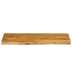 Dessus de table 80x40x2,5 cm bord vivant bois massif manguier