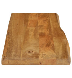 Dessus de table 80x40x2,5 cm bord vivant bois massif manguier