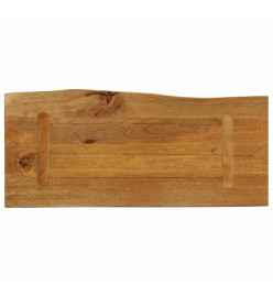 Dessus de table 80x40x2,5 cm bord vivant bois massif manguier