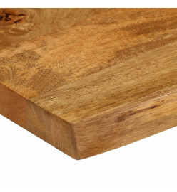 Dessus de table 80x40x2,5 cm bord vivant bois massif manguier