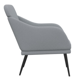 Fauteuil Gris clair 63x76x80 cm Tissu