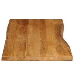 Dessus de table 120x60x2,5 cm bord vivant bois massif manguier