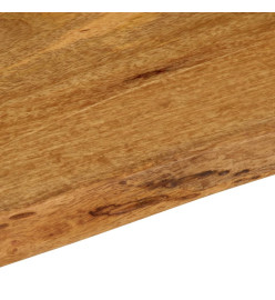 Dessus de table 100x40x3,8 cm bord vivant bois massif manguier