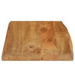 Dessus de table 50x40x3,8 cm bord vivant bois massif manguier