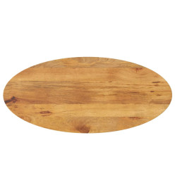 Dessus de table 140x60x2,5 cm ovale bois massif de manguier