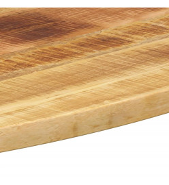 Dessus de table 140x50x2,5 cm ovale bois massif de manguier